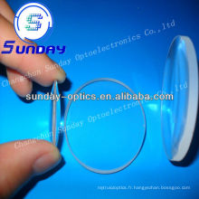 Lentille convexe concave en verre BK7 (lentille ménisque)